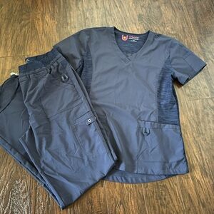 Women’s navy blue scrub set